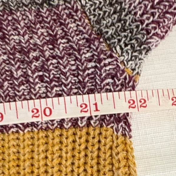 Urban Outfitters Burgundy and Mustard Striped Sweater - Picture 6 of 9